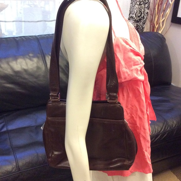 Vintage OPALE Italian Design leather shoulder bag - Picture 8 of 8